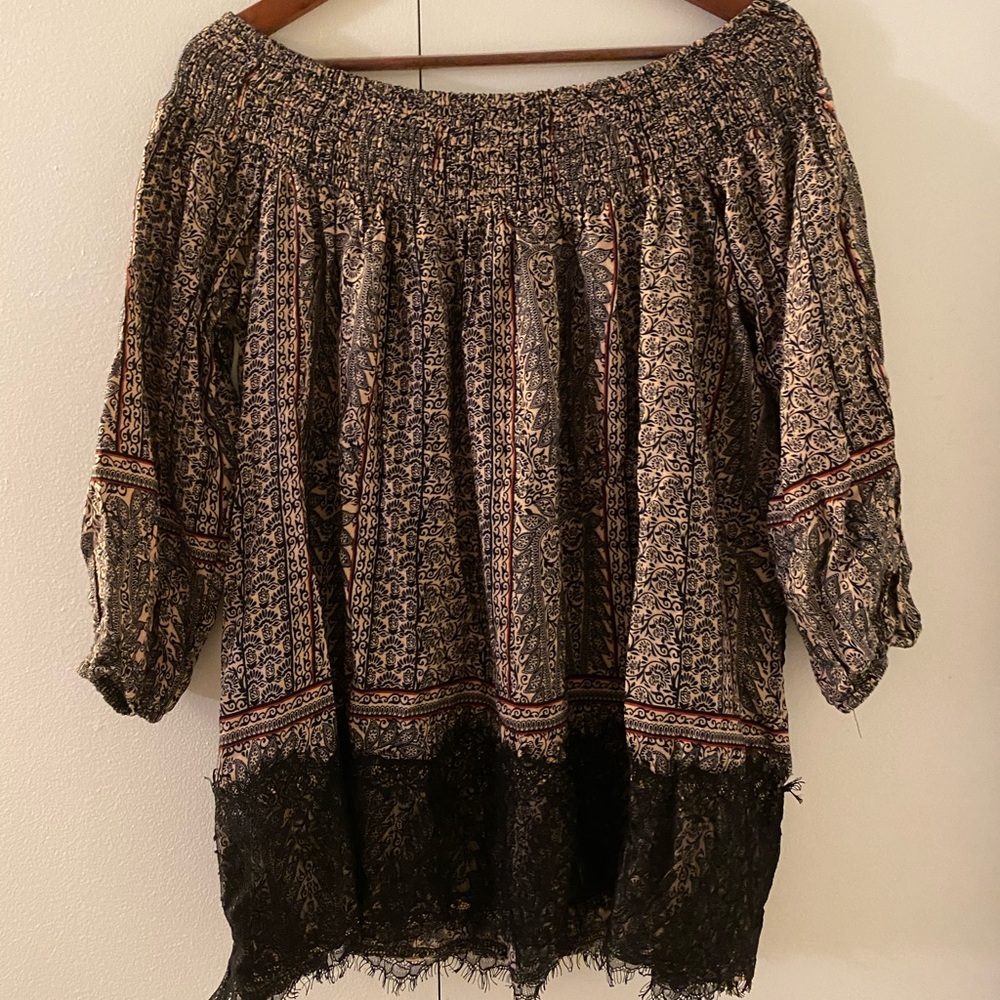 Anthropologie off the shoulder Top